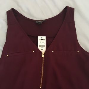 Express Tank Top | Burgundy | Plum | NWT | Medium